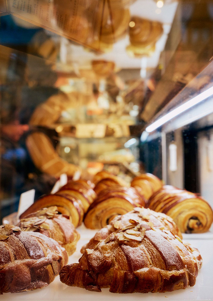 Davidson brasserie coming soon — laminated pastries and baked goods in the case
